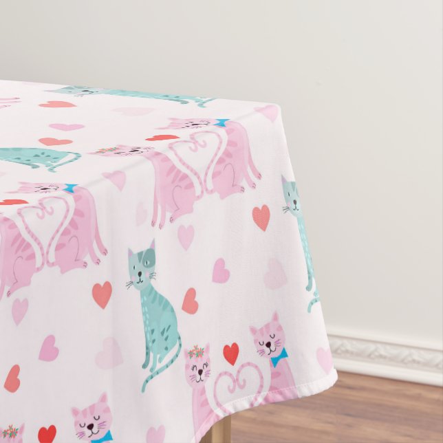 Love Kitties Tablecloth (In Situ)