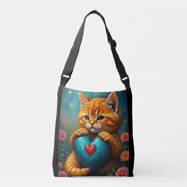 Love Kitty  Crossbody Bag (Front)