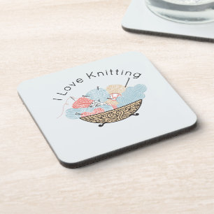 Love Knitting Yarn Bowl Coaster