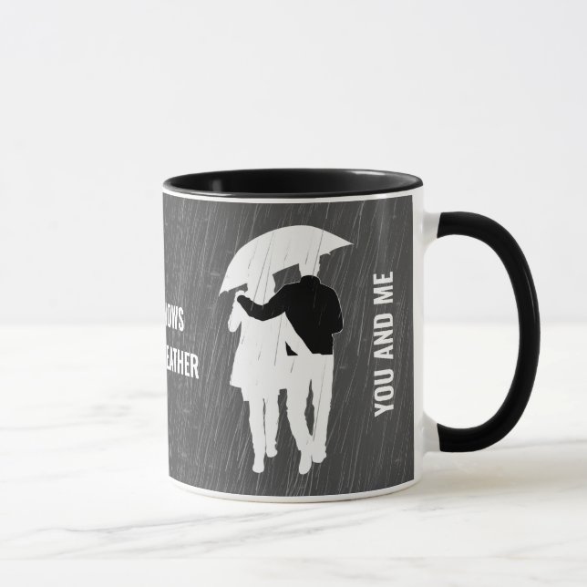 Love Knows No Bad Weather customisable Mug (Right)