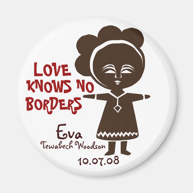 Love Knows No Borders Magnet (Front)