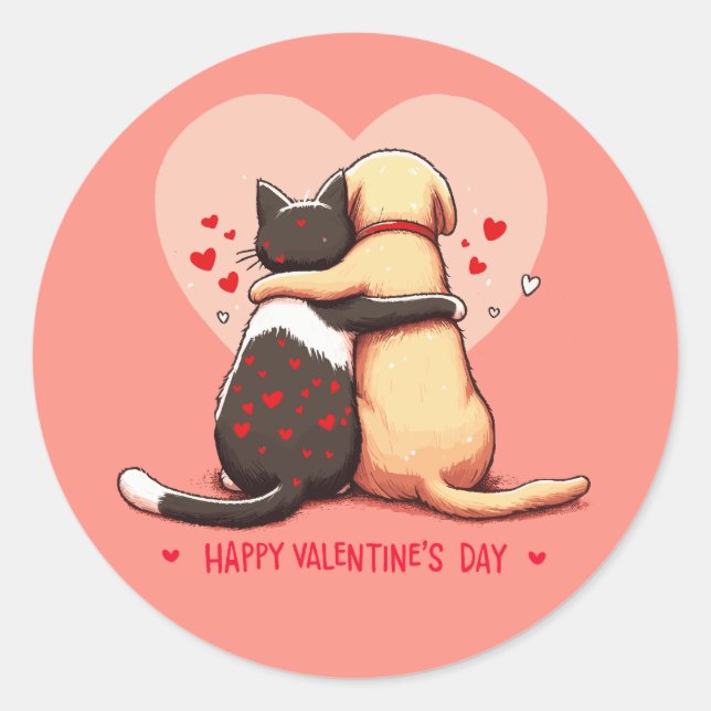 Love knows no bounds classic round sticker (Front)