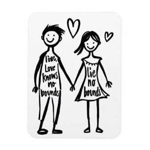 Love knows no bounds magnet