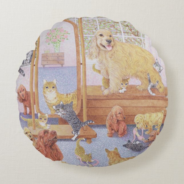 Love knows no bounds round cushion (Front)