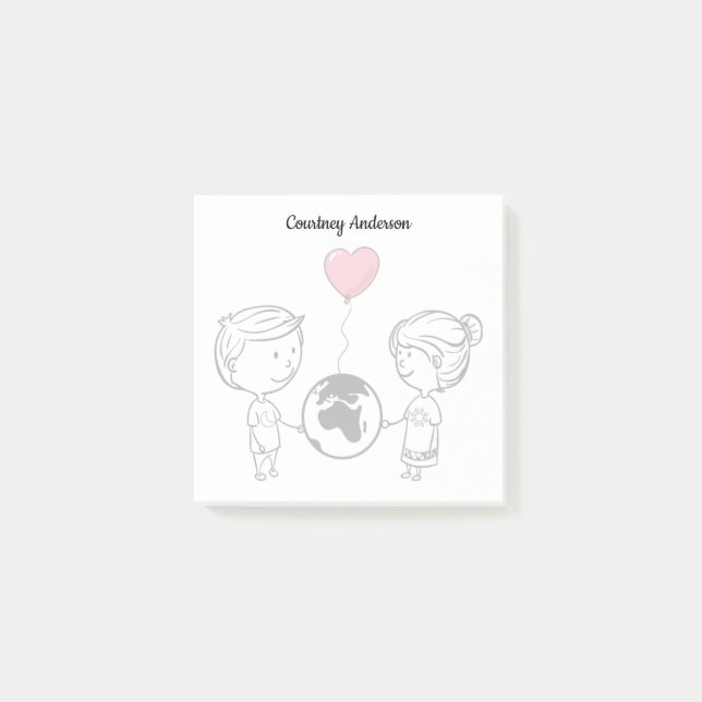 Love Knows No Distance Post-It Notes (Front)