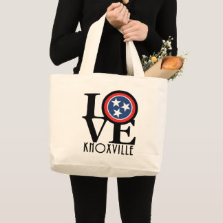 LOVE Knoxville Tennessee Large Tote Bag