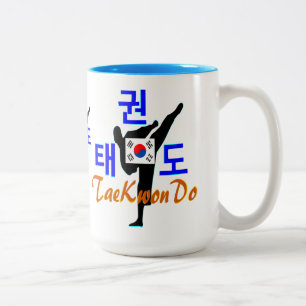 ❤☯✔Love Korean Martial Art-TaeKwonDo Chic Two-tone Coffee Mug