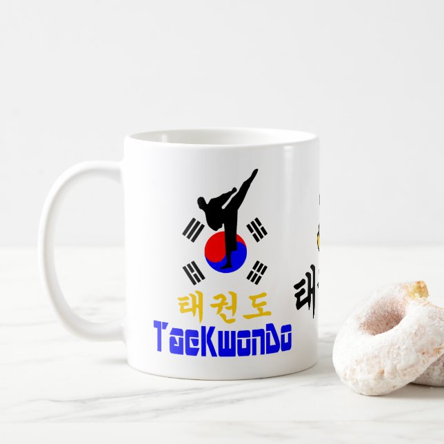 ❤☯✔Love Korean Martial Art-TaeKwonDo Classic Coffee Mug (With Donut)