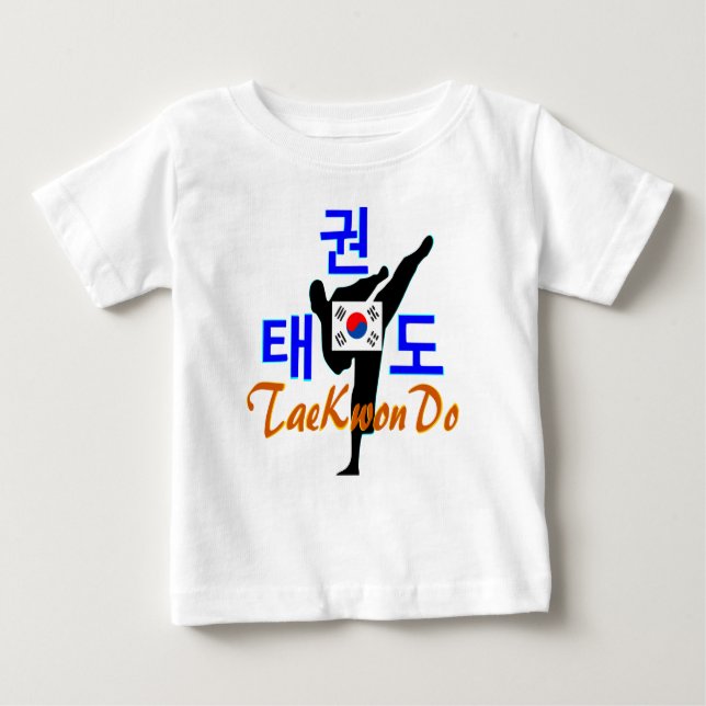 ❤☯✔Love Korean Martial Art-TaeKwonDo Toddler Baby T-Shirt (Front)