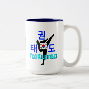 ❤☯✔Love Korean Martial Art-TaeKwonDo Two-tone Coffee Mug