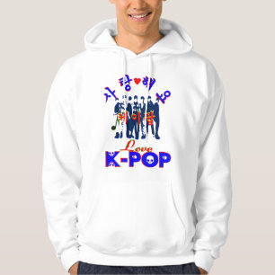 ╚»♪♥Love KPOP Stylish Basic Hooded Sweatshi Hoodie