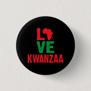 Love Kwanzaa 3 Cm Round Badge
