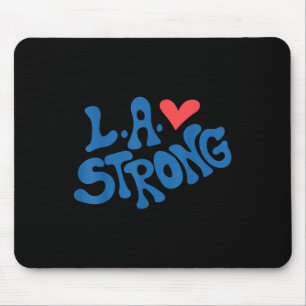 Love La Heart Los Angeles Strong Supportive Mouse Pad