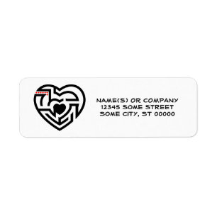 love labrynth return address label