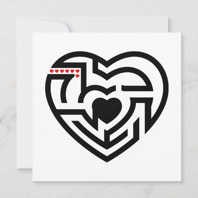 love labyrinth invitation (Front)