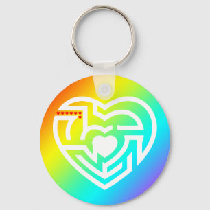 love labyrinth key ring