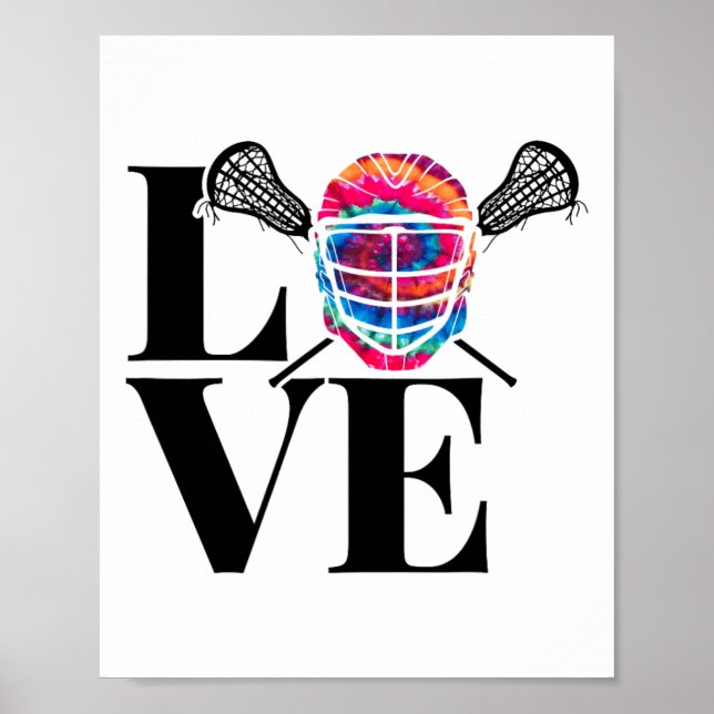 Love Lacrosse Shirt For Lacrosse Player Lax  Poster (Front)