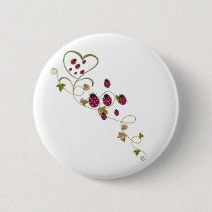 Love Ladybugs 6 Cm Round Badge