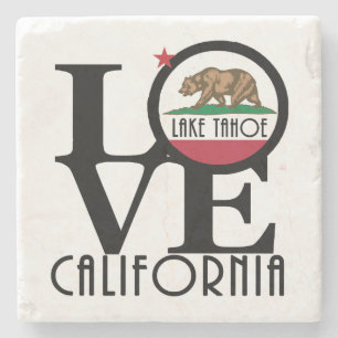 LOVE Lake Tahoe Stone Coaster