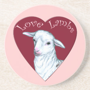 Love Lambs Coaster