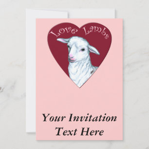 Love Lambs Invitation