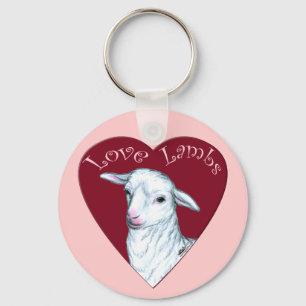 Love Lambs Key Ring