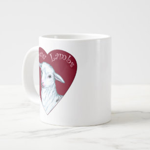 Love Lambs Large Coffee Mug