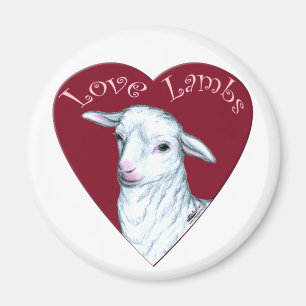Love Lambs Magnet