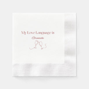 Love Language: Grenache Cocktail Napkins
