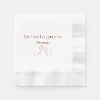 Love Language: Grenache Cocktail Napkins