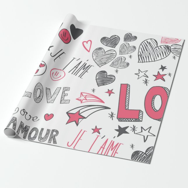 Love Languanges Wrapping Paper (Unrolled)