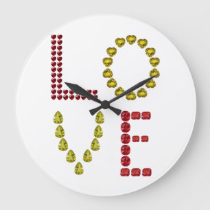 Love Large Clock