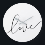 Love Large Clock<br><div class="desc">Love Wall Clock</div>