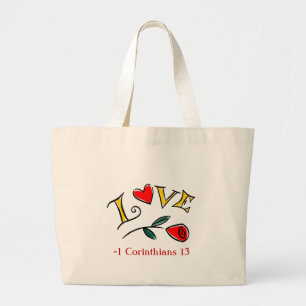 LOVE LARGE TOTE BAG