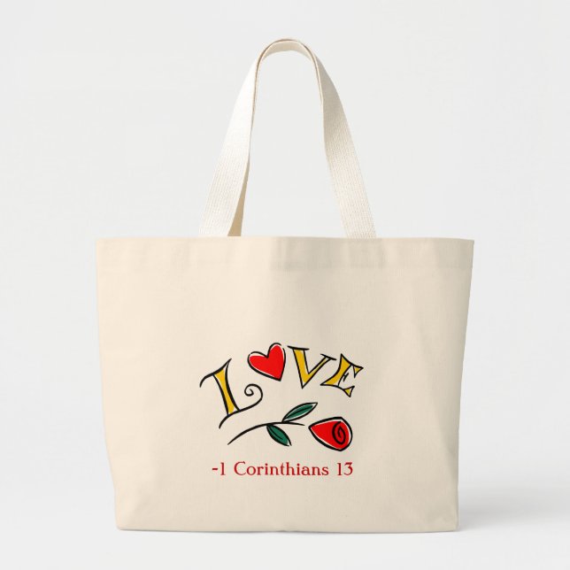 LOVE LARGE TOTE BAG (Front)