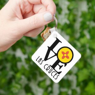 LOVE Las Cruces New Mexico Key Ring
