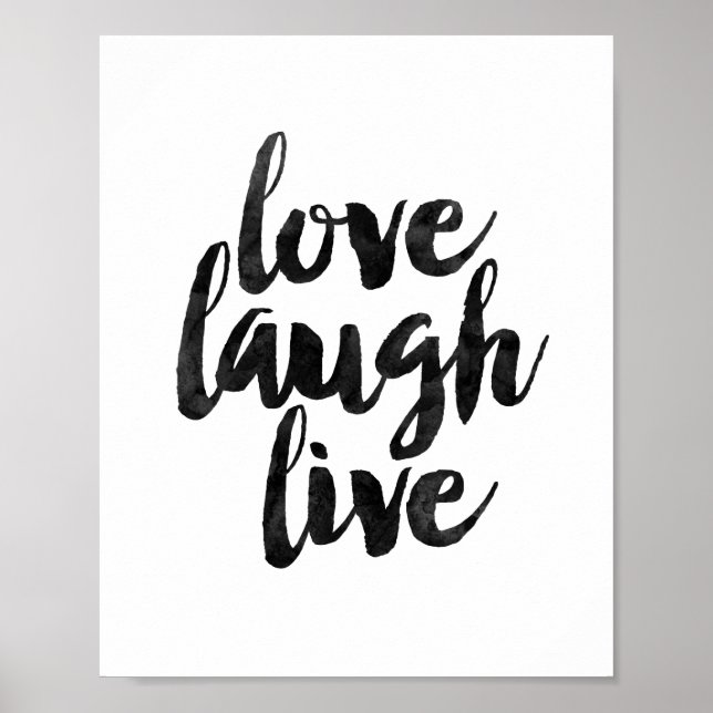 Love Laugh Live Poster (Front)
