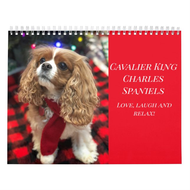 Love, Laugh & Relax Cavalier King Charles Spaniels Calendar (Cover)