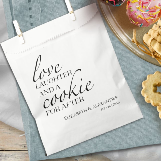 Love Laughter and a Cookie for After | Wedding Favour Bag (Creator Uploaded)