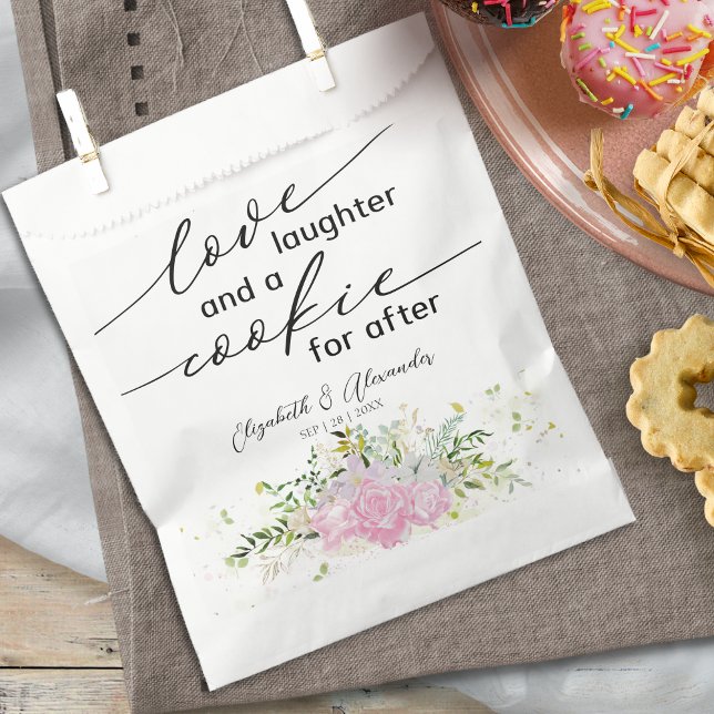Love Laughter and a Cookie for After Wedding Favour Bag (Creator Uploaded)