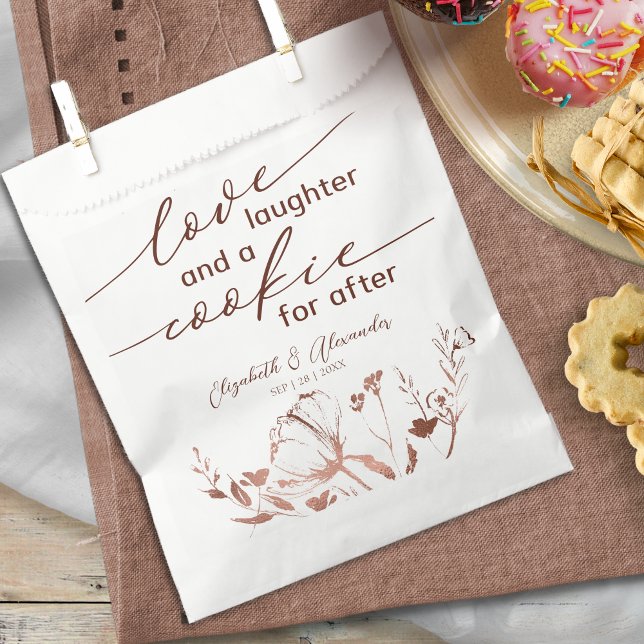 Love Laughter and a Cookie for After Wedding Favour Bag (Creator Uploaded)