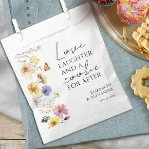 Love Laughter and a Cookie for After   Wedding Favour Bag