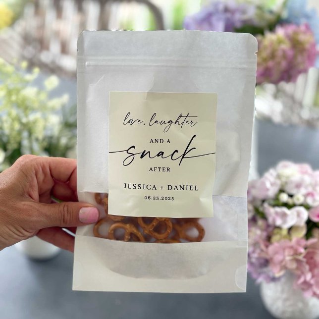 Love, Laughter and a Snack After Label Stickers (Creator Uploaded)