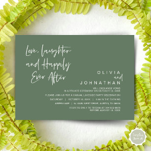 Love, Laughter and Happily ever after, Elopement I Invitation