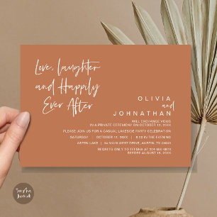 Love, Laughter and Happily ever after, Elopement I Invitation