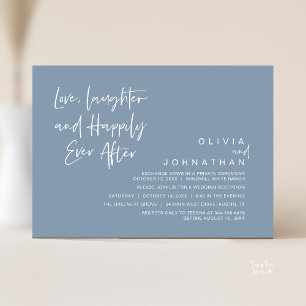 Love, Laughter and Happily Ever After, Modern Invitation