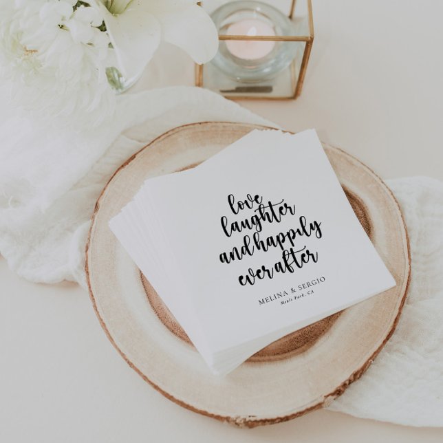 Love Laughter and Happily Ever After Napkin (Creator Uploaded)