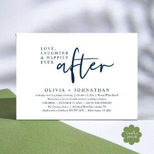 Love, Laughter And Happily Ever After Reception Invitation