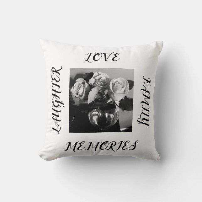Love, Laughter, Family, Memories Cushion (Front)