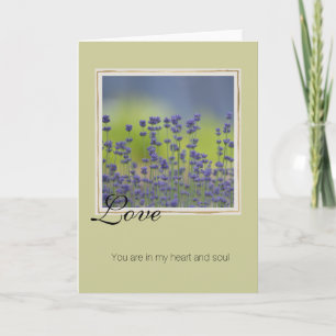 Love Lavender Flowers Card